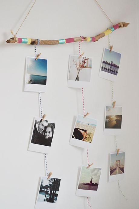 different ideas DIY to hang your photos