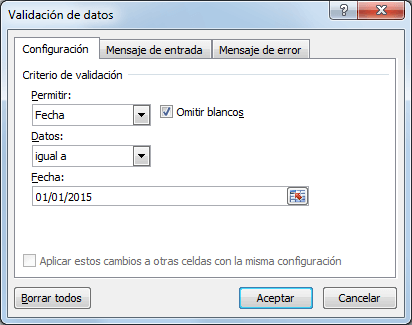 Cómo Validar las Fechas en Excel