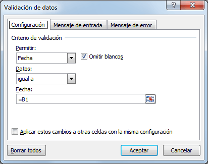 Cómo Validar las Fechas en Excel