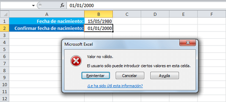 Cómo Validar las Fechas en Excel