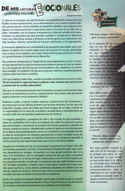 El Senderin, boletin informativo de octubre 2015