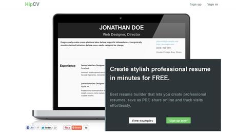 5 sitios recomendados para crear un excelente Curriculum Vitae totalmente gratis.