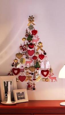 Ideas decorativas para hacer arboles navideños en espacios reducidos