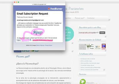 Cómo suscribirte a Psicoonco para Pacientes
