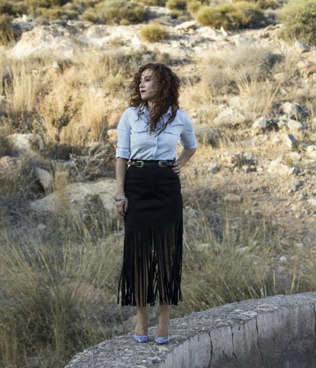 Combinando Falda de Flecos-Combining Friged Skirt