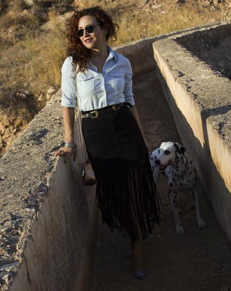 Combinando Falda de Flecos-Combining Friged Skirt