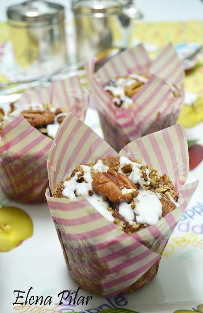 Muffins de coffee cake de manzana