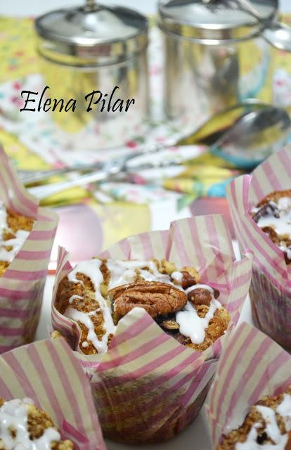 Muffins de coffee cake de manzana