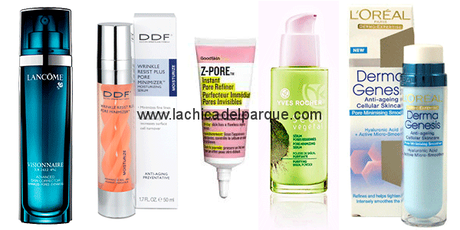 Poros dilatados: como combatirlos sin morir en el intento visionnaire-lancome-loreal-z-pore-sebo-yves-rocher-ddf
