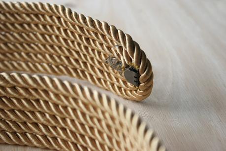 Diy cinturón de cordón de seda dorado7 Decorar en familia _Diy cinturón de cordón de seda dorado7