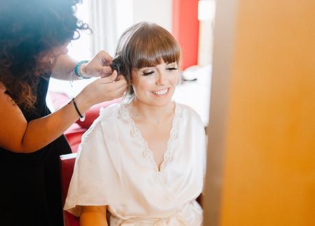 Recogido de novia con trenzas