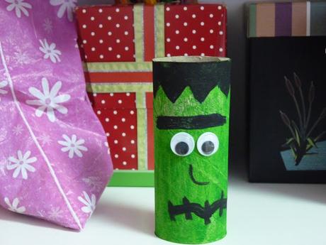 DIY: Frankenstein con rollos de papel.