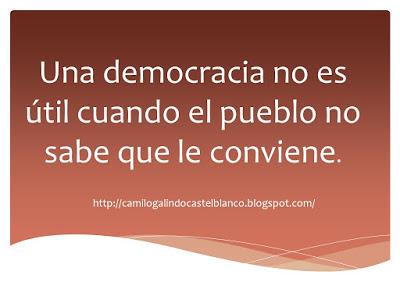 El Problema no es la Democracia, el problema es la falta de Educación