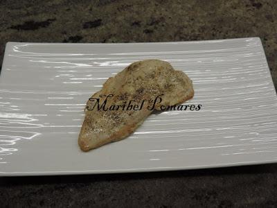 Pollo con patatas a la carbonara.