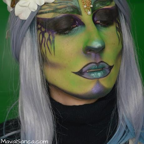 Maquillaje Halloween/Carnaval - Hada Malvada con Productos Low Cost: Concurso de Maquillalia #maquihalloween