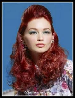 color de cabello en rojo 