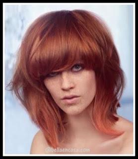 Color de cabello cobrizo