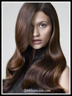 Color de cabello en tono marrón café