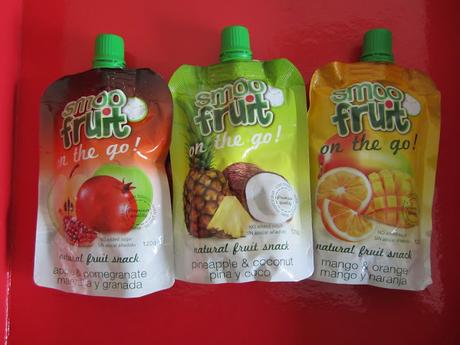 BIZCOCHO SIN HUEVO CON SMOOFRUIT DE MANZANA Y GRANADA