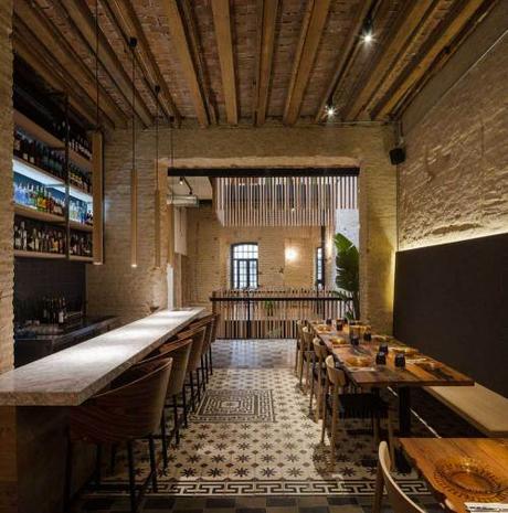 Restaurante en Sevilla, Perro Viejo, equilibrado  diseño interior