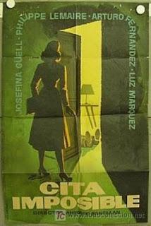 CITA IMPOSIBLE (España, 1958) Intriga, policíaco