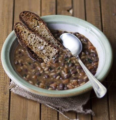 sopa de judia azuki