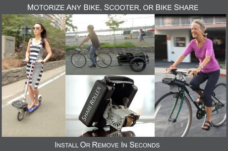 ShareRoller el sistema de impulso eléctrico para convertir tu bicicleta en e-bike llega a su tercer versión y tiene grandes planes
