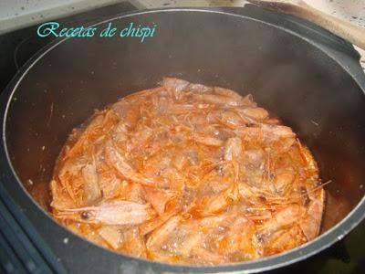 SPAGUETTIS CON GAMBAS AL AJILLO