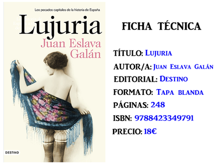 Reseña: Lujuria, de Juan Eslava Galán