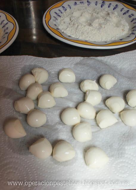 Bolitas de mozarella fritas