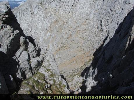 Ruta Canal Grajas y Covarones Cortes: Destrepe chimenea