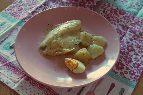 CREMA DE BONIATO & LENGUADO CON PATATAS EN SALSA VERDE