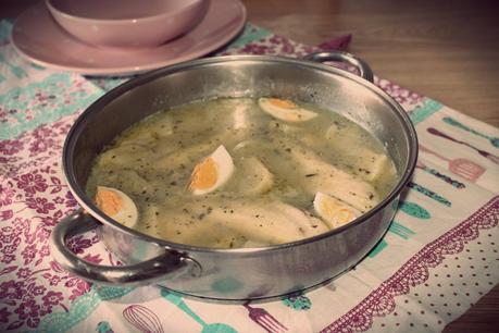 CREMA DE BONIATO & LENGUADO CON PATATAS EN SALSA VERDE