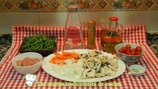 Receta de verduras salteadas con pavo