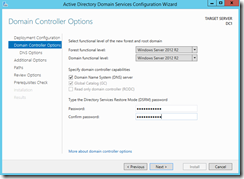 Instalación de controlador de dominio en Windows Server 2012 R2