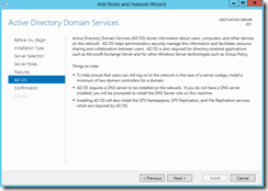 Instalación de controlador de dominio en Windows Server 2012 R2