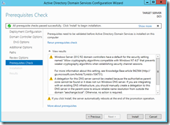 Instalación de controlador de dominio en Windows Server 2012 R2