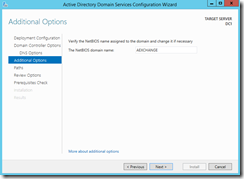 Instalación de controlador de dominio en Windows Server 2012 R2