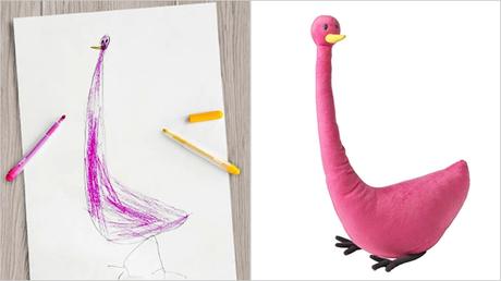 Así ha transformado IKEA los dibujos de 10 niños en adorables peluches