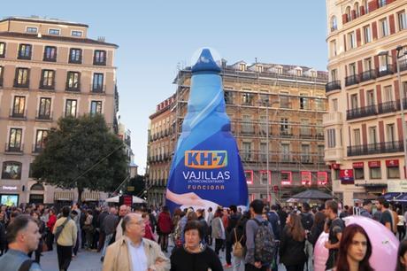 KH-7 calienta Madrid con una acción de street marketing #MadridSeCalienta
