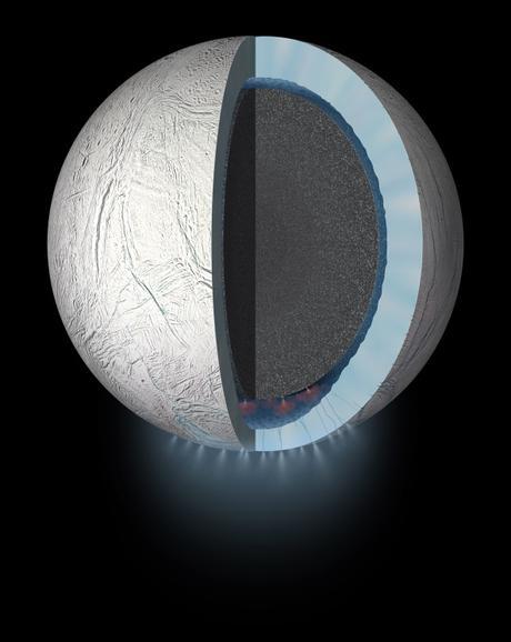 En unas horas Cassini pasará a través de géiseres provenientes del océano interior de Encelado