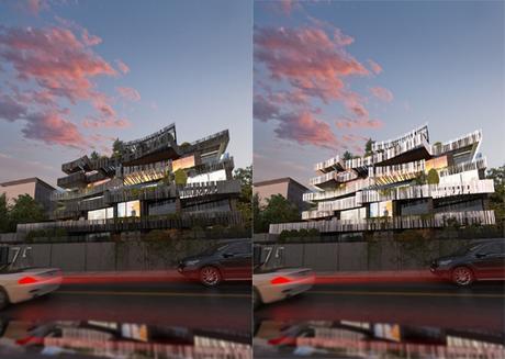 A-cero Projects Propuesta de edificio residencial diseñado por A-cero en Madrid