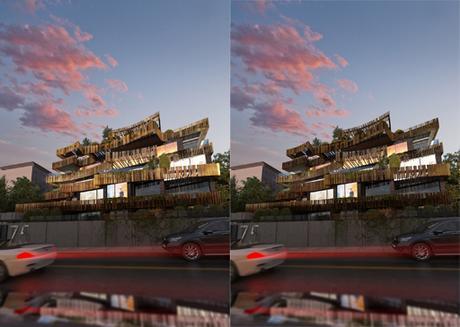 A-cero Projects Propuesta de edificio residencial diseñado por A-cero en Madrid