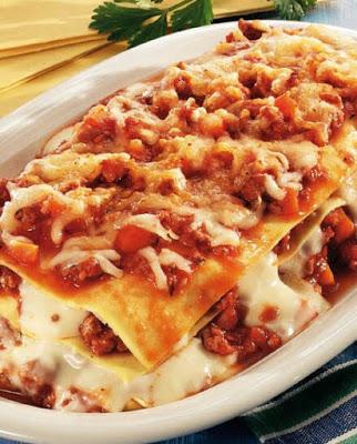 Lasaña a la boloñesa