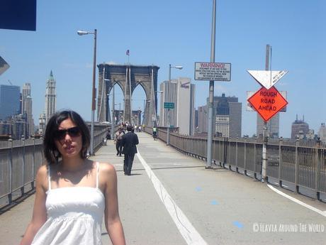 En el puente de Brooklyn