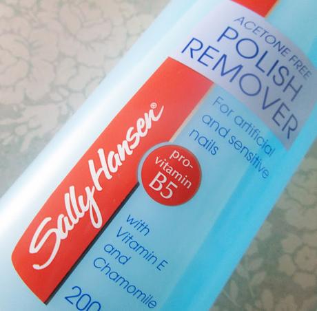 Quitaesmalte sin acetona Sally Hansen 