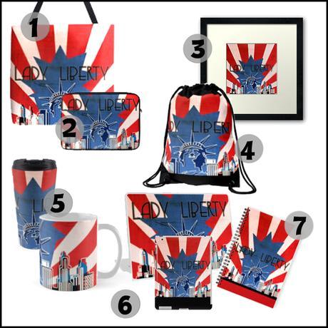 Póster para descargar: Lady Liberty, la estatua de la libertad ideas para regalar diseño estatua de la libertad, lady liberty