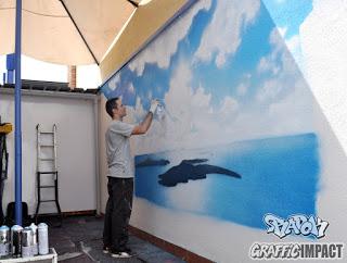 Mural 3d Terraza del Azulete