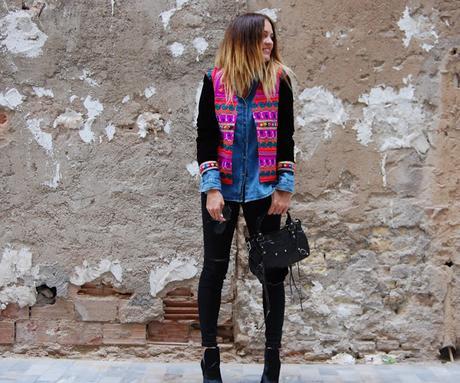 mIX bLACK & dENIM + cONTRASTES vELVET  #nOUNIFORMES