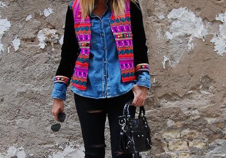 mIX bLACK & dENIM + cONTRASTES vELVET  #nOUNIFORMES